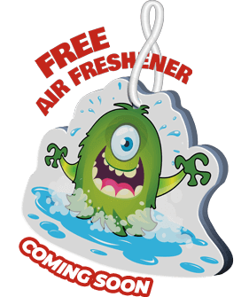 Free Air Freshener with Monster Guard wash