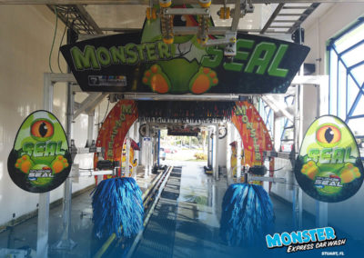 Monster Seal wash at Monster Express Car Wash