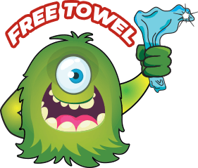 Free Towel with Every Monster Guard Wash